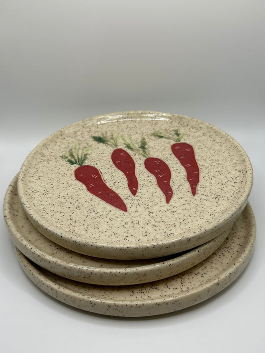 Carrot Plates - Set of 3